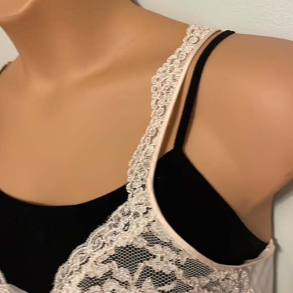 VINTAGE VICTORIA SECRET Sexy, lacey, mesh, long, split, nightgown- GOLD LABEL - Picture 4 of 14